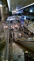 Interior of the mall, seen in May 2019