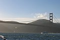 Kitesurfer near Golden Gate Bridge, San Francisco