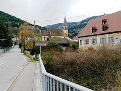 Entrée sud du village de Lautenbachzell.