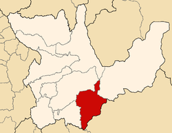 Location of Pachitea in the Huánuco Region