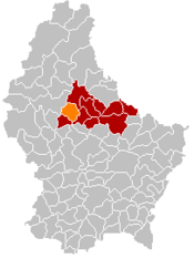 Localização de Feulen em Luxemburgo