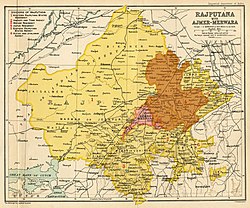 Jaipur State within Rajputana, in the Imperial Gazetteer of India (1909)