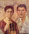 Image 22Pride in literacy was displayed through emblems of reading and writing, as in this portrait of Terentius Neo and his wife (c. 20 AD) (from Roman Empire)
