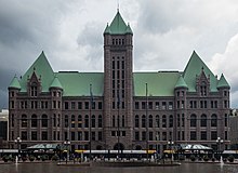 A photograph of the Minneapolis City Hall