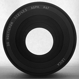 Maximum aperture of the Noctricron 42.5 mm (F-number 1,2)