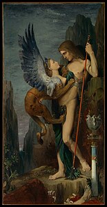 Oedipus and the Sphinx, by Gustave Moreau
