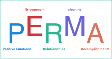 PERMA: Positive Emotions, Engagement, Relationships, Meaning and purpose, and Accomplishments.