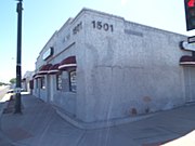 The Lee Jew Market building was built in 1931 and is located at 1501 East Washington Street. The building is listed as historical by the City of Phoenix Asian American Historic Property Survey.