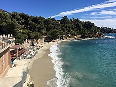 Plage du Rayol (est).