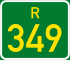 Regional route R349 shield