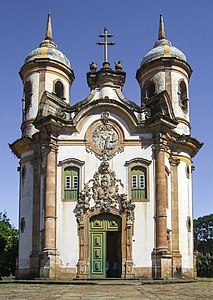 Church of Saint Francis of Assisi (Ouro Preto), Brazil, built between 1765-1775, by Brazilian Aleijadinho