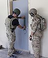 Explosive breach training at the John F. Kennedy Special Warfare Center and School