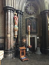 St Cuthbert Paschal Candle and Clock