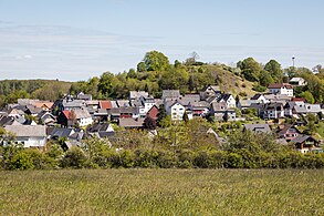 Blick auf den Burgberg in Tringenstein