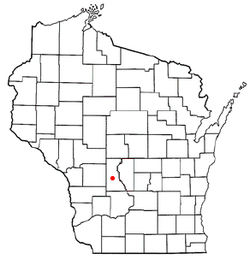 Location of New Lisbon, Wisconsin