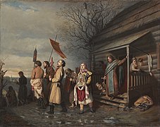 Procession pascale dans un village (Vassili Perov, 1861)