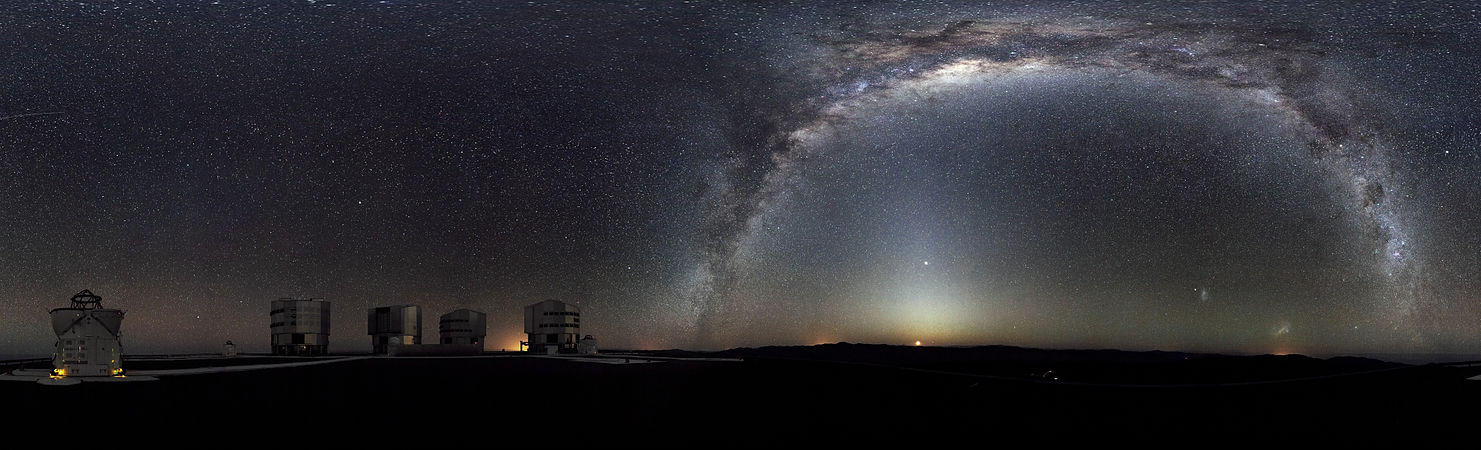 Panorama of the Southern Sky at Paranal Observatory, by ESO/H.H. Heyer (edited by Julia W)