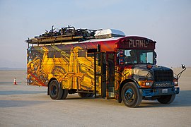 1990s school bus conversion at 2013 Burning Man