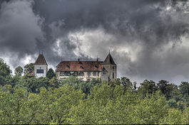 Bailiff's Castle above Surpierre village