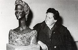 חנה אורלוף עם דיוקן אילה זקס אברמוב (1961)