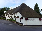 The Cott Inn at Cott, Dartington, Devon, UK dates from 1320