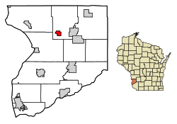 Location of Mount Sterling in Crawford County, Wisconsin.