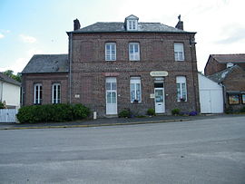 The town hall and school in Cuverville-sur-Yères