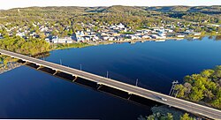 US-10 crossing over the Chippewa River into Durand