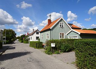 Enskedefältets småhus vid Finska gatan.