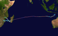 Track of Cyclone Freddy