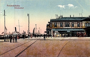 Port station in about 1900 (from the east)