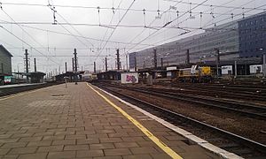 Vue paronamique de la Gare de Bruxelles-Midi