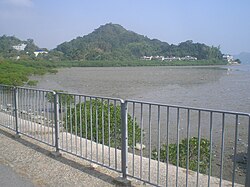 Wu Shek Kok and Starling Inlet seen from Luk Keng Road.