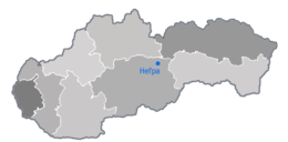 Heľpa – Mappa