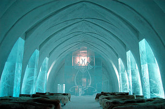 Ice chapel for private devotions