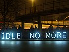 Interstate-894, West Allis, Wisconsin, January 2013. "Idle No More & Indigenous Rights".