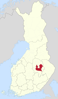Location of Kuopio