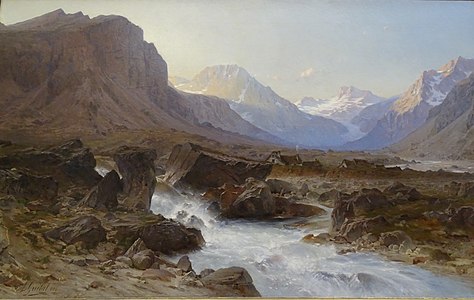 La Bérarde en Oisans (1882), musée de Grenoble.