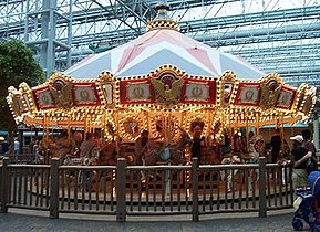 Carousel at Nickelodeon Universe/Camp Snoopy at the Mall of America in Bloomington, Minnesota.