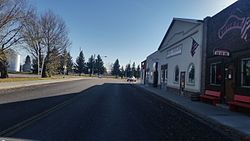 Smith st. and Main st., town park on the left