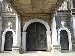 The church's three front portals