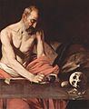 Caravaggio, St Jerome, (1608) Italy