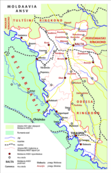 Repubblica Socialista Sovietica Autonoma Moldava – Mappa