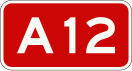 A12 motorway shield}}
