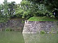 Muros interiores y foso del castillo de Nijō.