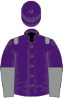 Purple, grey epaulets, halved sleeves