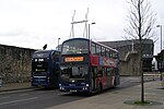 One of the emergency fleet sent to cover for the takeover of the First Southampton network, a Wright Eclipse Gemini in Southampton in February 2023.[90]