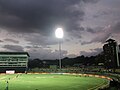 The stadium under lights