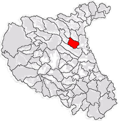 Location in Vrancea County