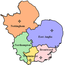 Roman Catholic Diocese of East Anglia, within the Province of Westminster